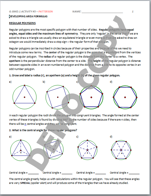 G Gmd A 1 Worksheet 4 Answers