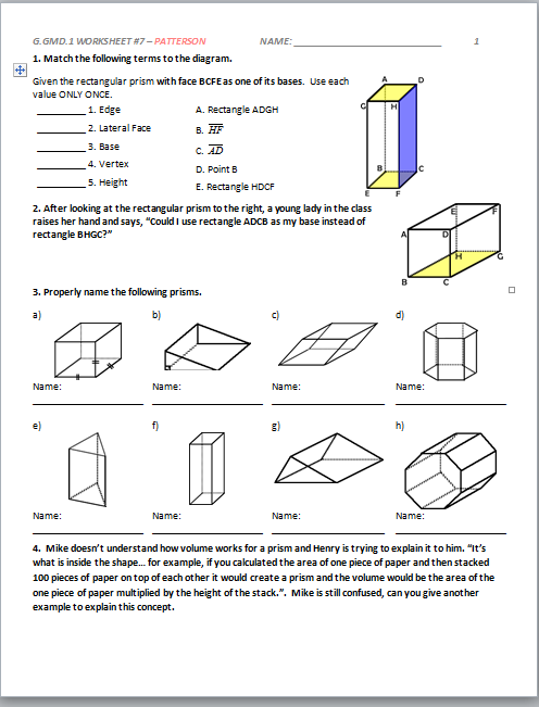 G Gmd A 1 Worksheet 1 Answers Math Worksheets Kindergarten